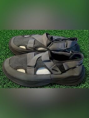 New Sport Closed Toe Sandals Gray/Black Adjustable Straps Mens 11/12-EU 45